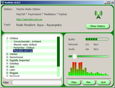 Скриншот приложения Radiola for mac - №1