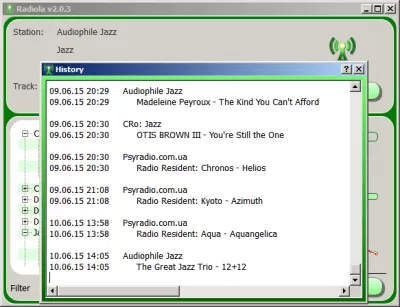 Скриншот приложения Radiola for mac - №2