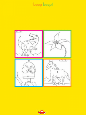 Скриншот приложения Beep Beep Coloring Books - №1