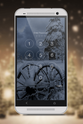 Скриншот приложения Snowfall Screen Lock - №6