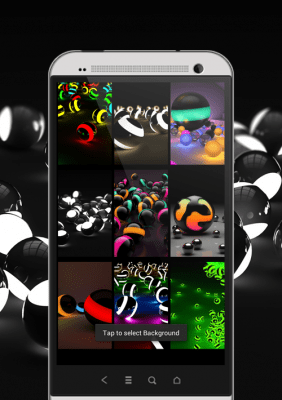 Скриншот приложения 3D Light Balls Screen Lock - №4