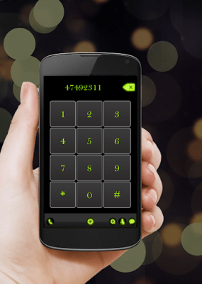 Скриншот приложения Neon Old Phone Dialer - №1