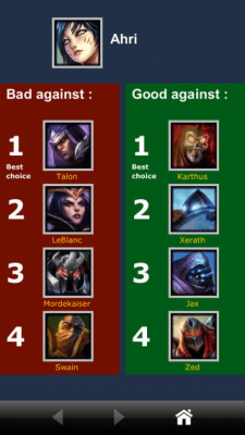 Скриншот приложения Counter Picks for League of Legends - №4