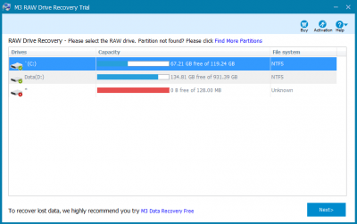 Скриншот приложения M3 RAW to FAT32 Converter - №1