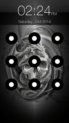 Скриншот приложения Skull Pattern Screen Lock - №7