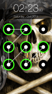 Скриншот приложения Skull Pattern Screen Lock - №11