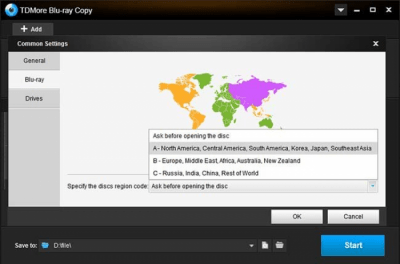 Скриншот приложения TDMore Blu-ray Copy - №3