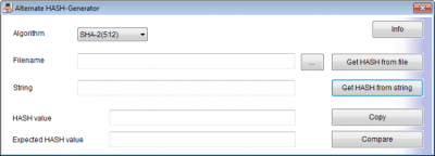 Скриншот приложения Alternate HASH-Generator - №1