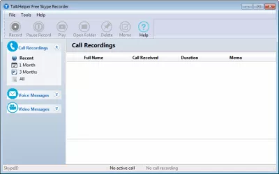 Скриншот приложения TalkHelper Free Skype Recorder - №1