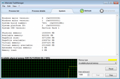 Скриншот приложения Alternate Task Manager - №1