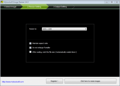 Скриншот приложения Mytoolsoft Image Resizer - №2