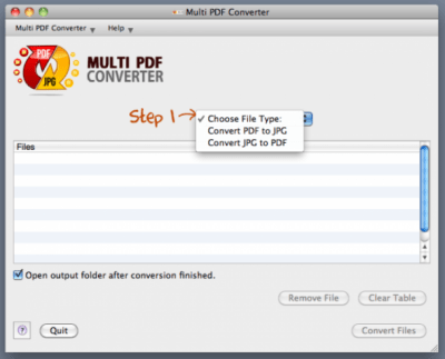 Скриншот приложения Multi PDF Converter for Mac - №1