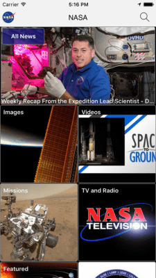 Скриншот приложения NASA App - №4