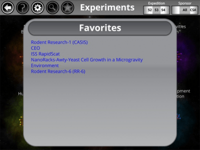 Скриншот приложения Space Station Research Explorer - №9