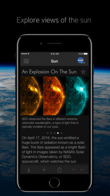Скриншот приложения NASA Visualization Explorer - №2