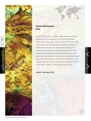Скриншот приложения NASA Earth As Art - №2