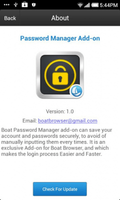 Скриншот приложения Boat Password Manager Add-on - №8
