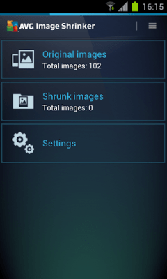 Скриншот приложения AVG Image Shrink & Share - №1