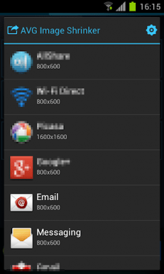Скриншот приложения AVG Image Shrink & Share - №6