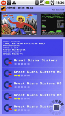 Скриншот приложения C64 Games Music Collection - №2