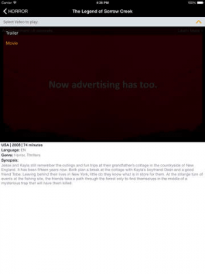 Скриншот приложения Viewster Horror – Free Movies - №1