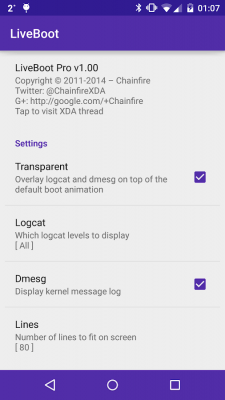 Скриншот приложения [root] LiveBoot - №3