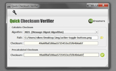 Скриншот приложения Checksum Verifier - №1