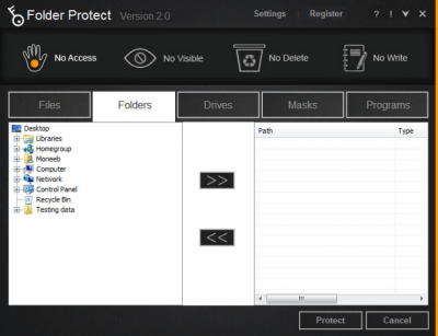 Скриншот приложения Folder Protect - №1