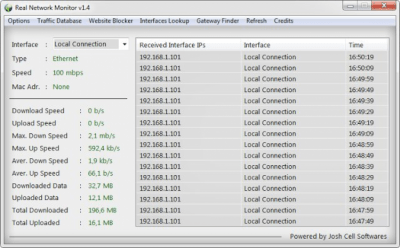 Скриншот приложения Real Network Monitor - №1