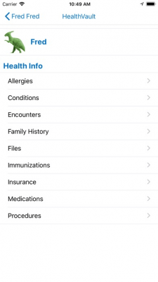 Скриншот приложения Microsoft HealthVault - №4