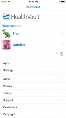 Скриншот приложения Microsoft HealthVault - №5