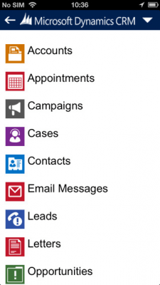Скриншот приложения Microsoft Dynamics CRM for iPhone - №4