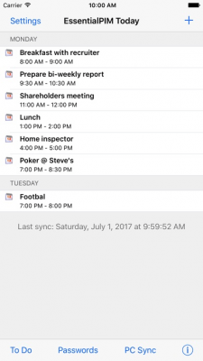 Скриншот приложения EssentialPIM - №4