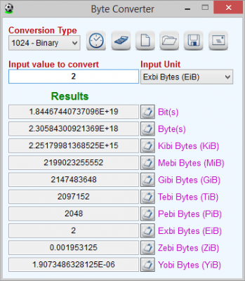 Скриншот приложения Byte Converter - №1