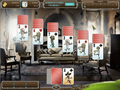 Скриншот приложения Зомби пасьянс - №3