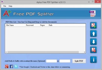 Скриншот приложения Free PDF Splitter - №1