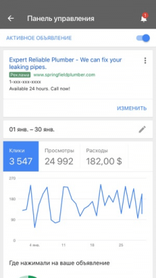Скриншот приложения AdWords Express - №3