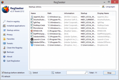 Скриншот приложения RegSeeker - №3