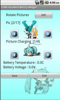 Скриншот приложения Chibi Vocaloid Battery Widget - №3
