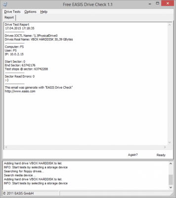 Скриншот приложения EASIS Drive Check - №3
