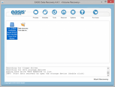 Скриншот приложения EASIS Data Recovery - №2