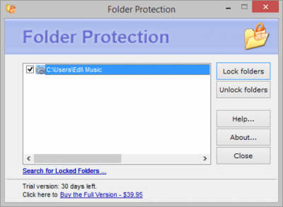 Скриншот приложения Folder Protection - №1