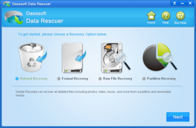 Скриншот приложения Daossoft Data Rescuer - №1