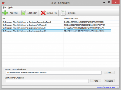 Скриншот приложения SHA1 Generator - №1