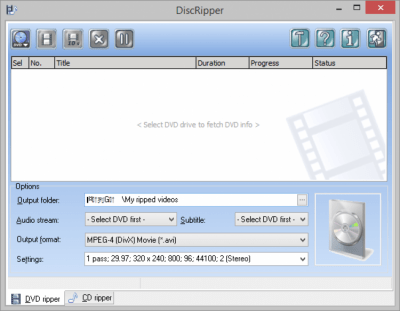 Скриншот приложения DiscRipper - №1