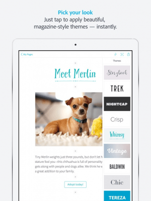 Скриншот приложения Adobe Spark Page - №3
