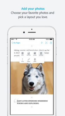 Скриншот приложения Adobe Spark Page - №4