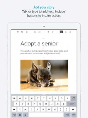 Скриншот приложения Adobe Spark Page - №5