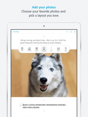 Скриншот приложения Adobe Spark Page - №9
