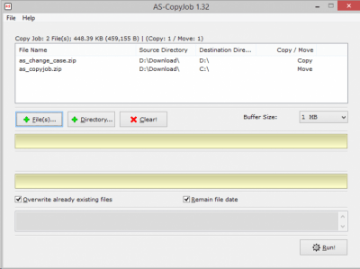 Скриншот приложения AS-CopyJob - №1